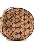 Snakeskin GG Ophidia Round Crossbody Bag