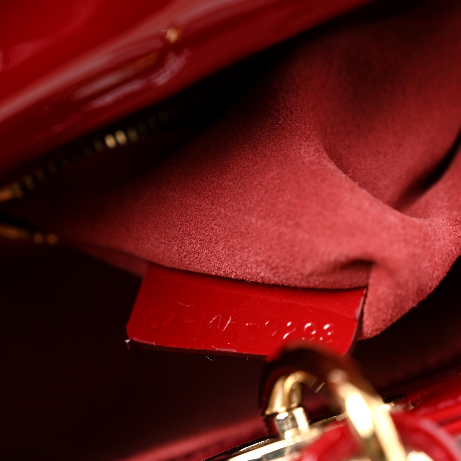 Patent Cannage Small Lady D1OR Cherry Red