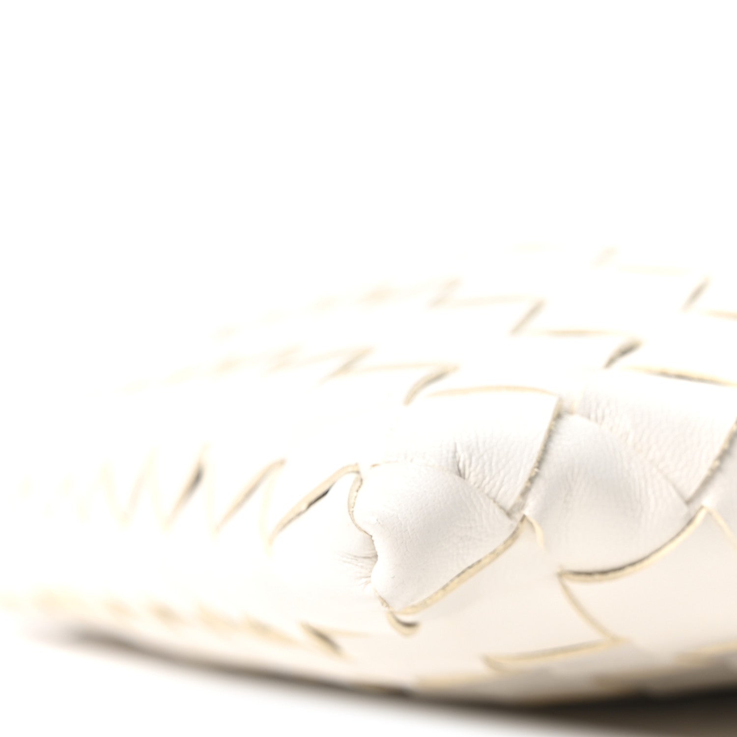 Calfskin Intrecciato Mini Hop White