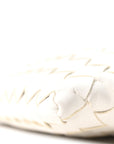Calfskin Intrecciato Mini Hop White