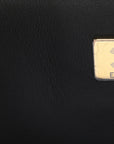 Lambskin Quilted Mini Rectangular Flap Black