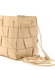 Nappa Maxi Intrecciato Small Cassette Bucket Bag Porridge
