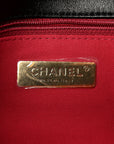 Lambskin Quilted Medium CHNL 19 Flap Black
