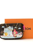 Monogram 2022 Christmas Animation Seoul Mini Pochette Accessories Fuchsia