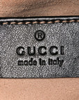 Calfskin Matelasse Mini GG Marmont Chain Shoulder Bag Black