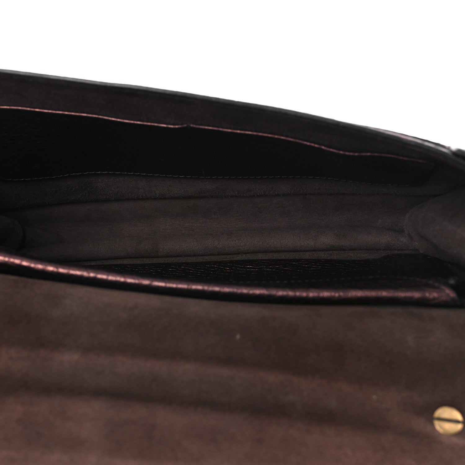 Metallic Calfskin J'AD1OR Chain Flap Bag Noisette