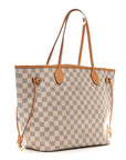 Damier Azur Neo Neverfull MM Rose Ballerine