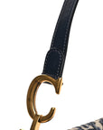 Oblique Saddle Bag Blue