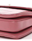 Lambskin Chevron Quilted Small Trendy CC Dual Handle Flap Bag Rosewood