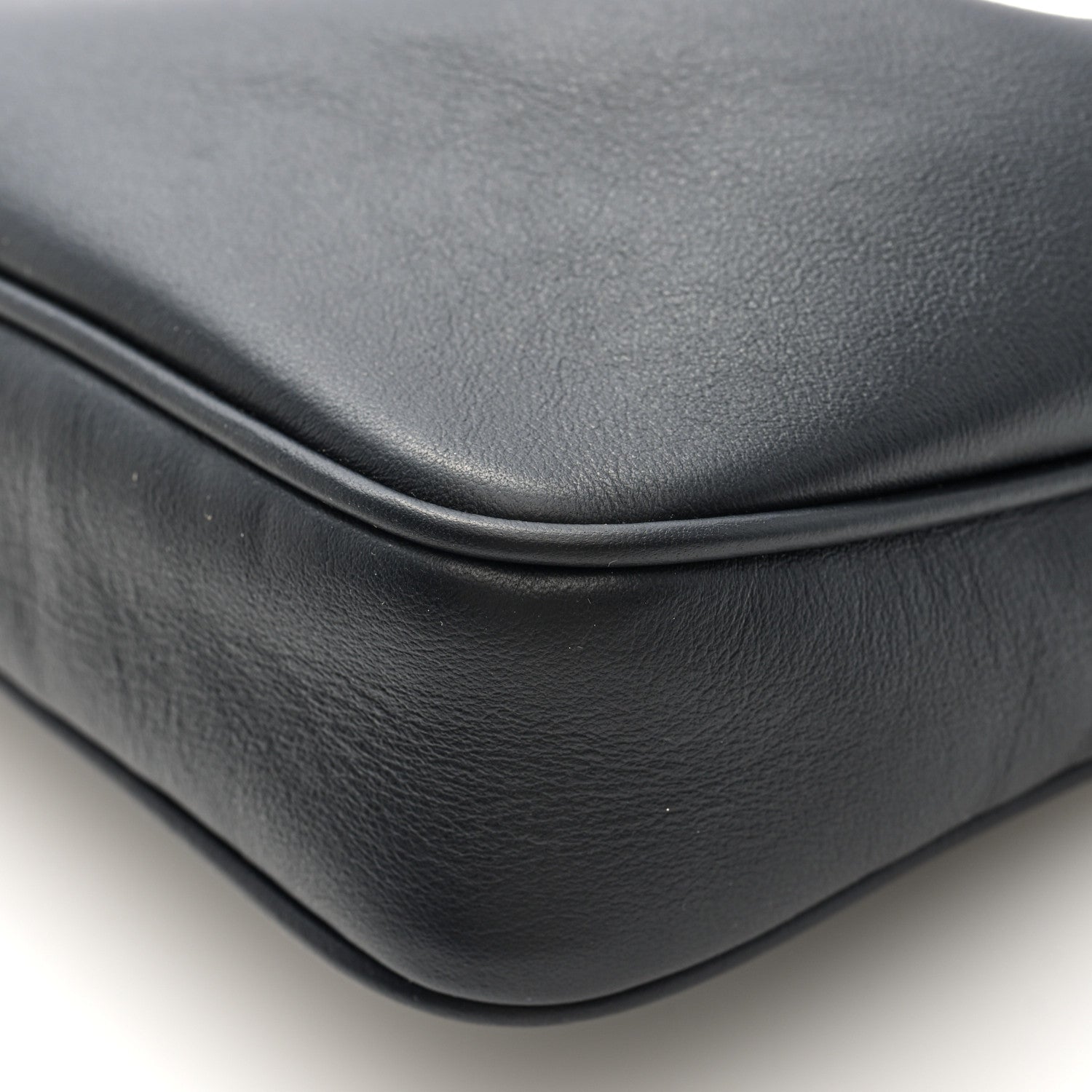 Natural Smooth Calfskin Rodeo Sling Pochette Black