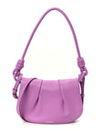 Shiny Nappa Calfskin Paseo Satchel Rockrose