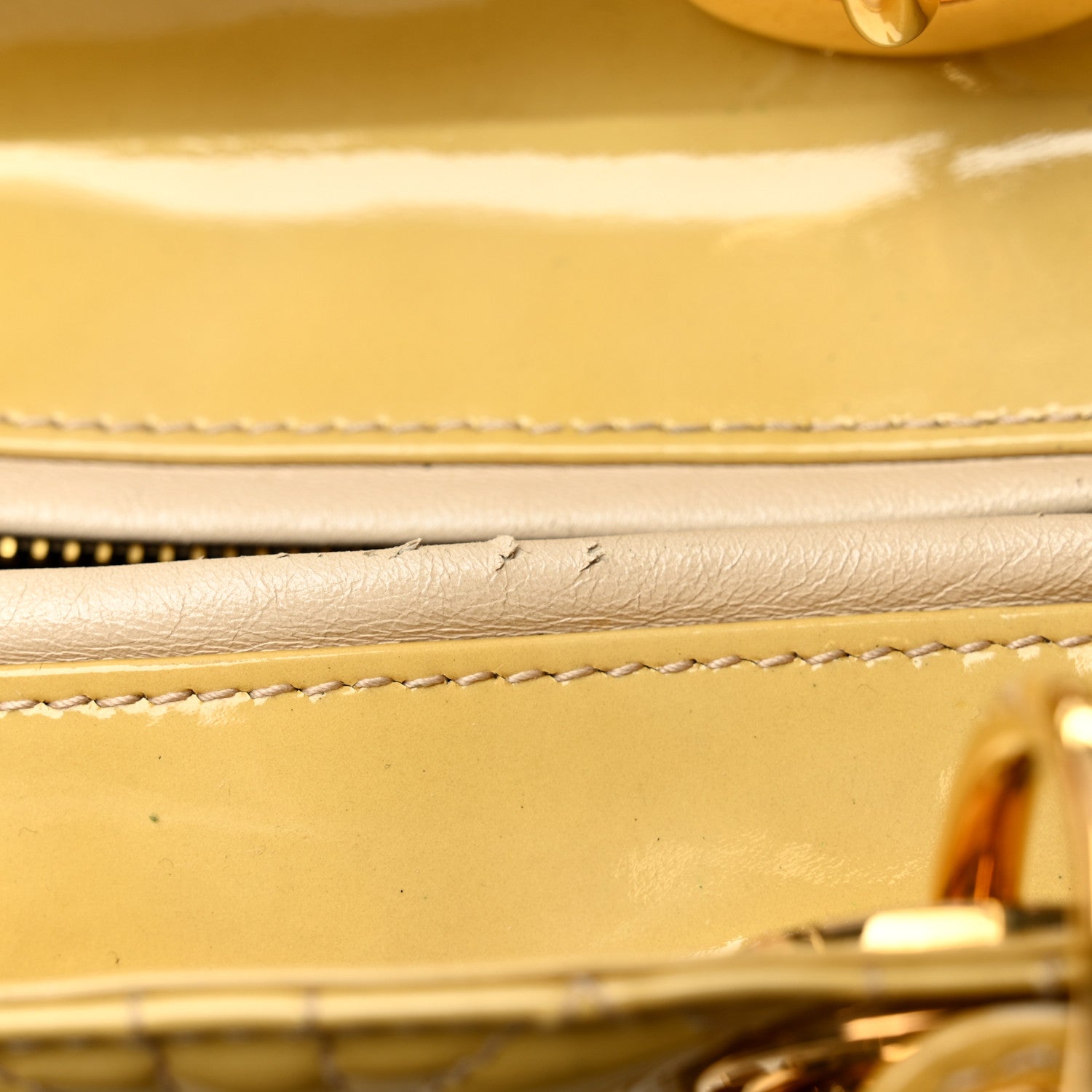 Patent Cannage Medium Lady D1OR Beige