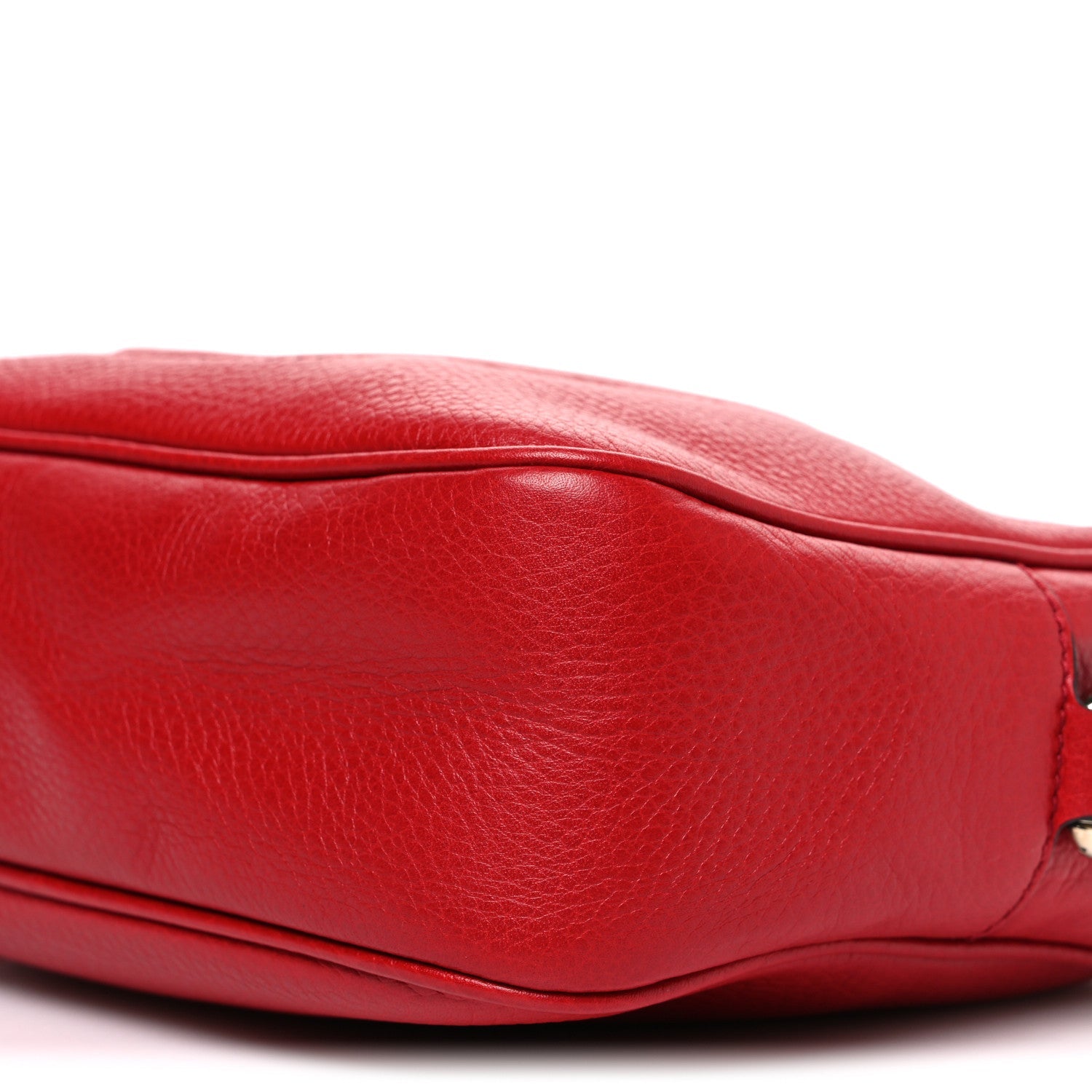 Pebbled Calfskin Small Soho Disco Bag Tabasco Red