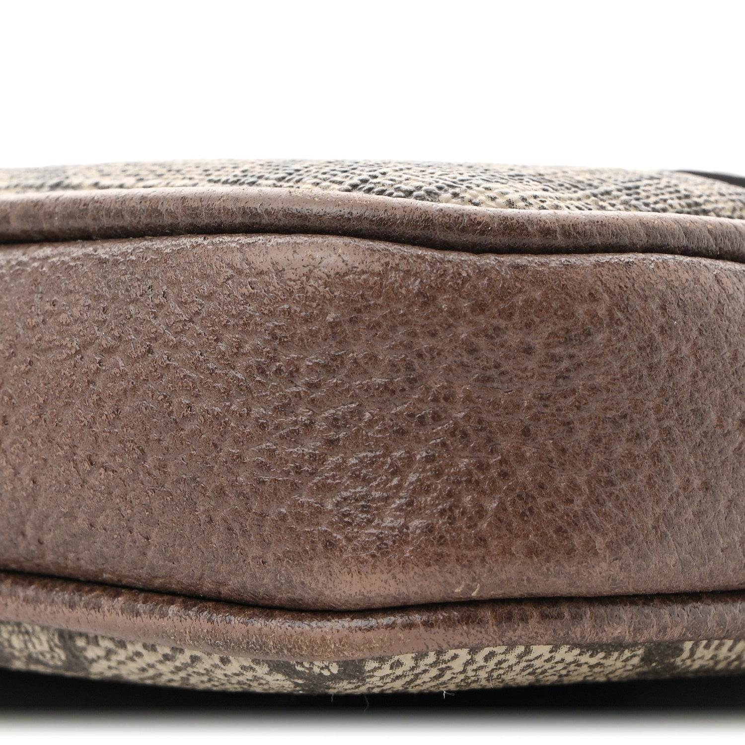 GG Supreme Monogram Ophidia Belted iPhone Case 85 34 Dark Brown
