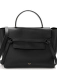 Grained Calfskin Mini Belt Bag Black