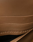 Coated Canvas BB Monogram Hourglass Chain Bag Beige Brown