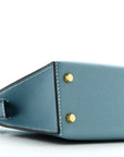 Epsom Mini Kelly Sellier 20 New Blue Jean