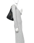Smooth Calfskin Small Le 5 A 7 Soft Hobo  Black