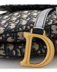 Oblique Saddle Bag With Strap Blue