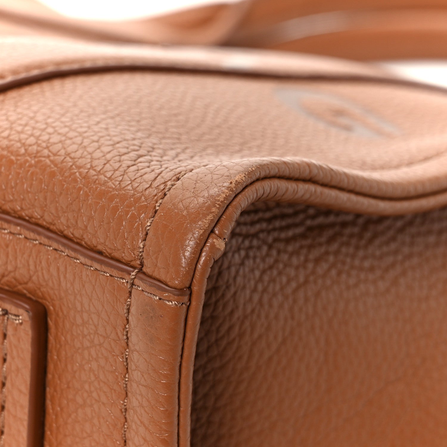 Grained Calfskin Medium The Tote Bag Argan Oil