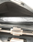 Vitello Catalan Mirror Medium Peekaboo Iconic Satchel Argento