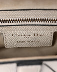 Grained Calfskin Saddle Bag White