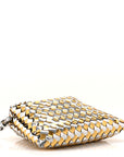 Metallic Lambskin Intrecciato Mini Hop Silver Gold