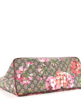Soft GG Supreme Monogram Blooms Medium Crossbody Tote Beige Multicolor Dry Rose