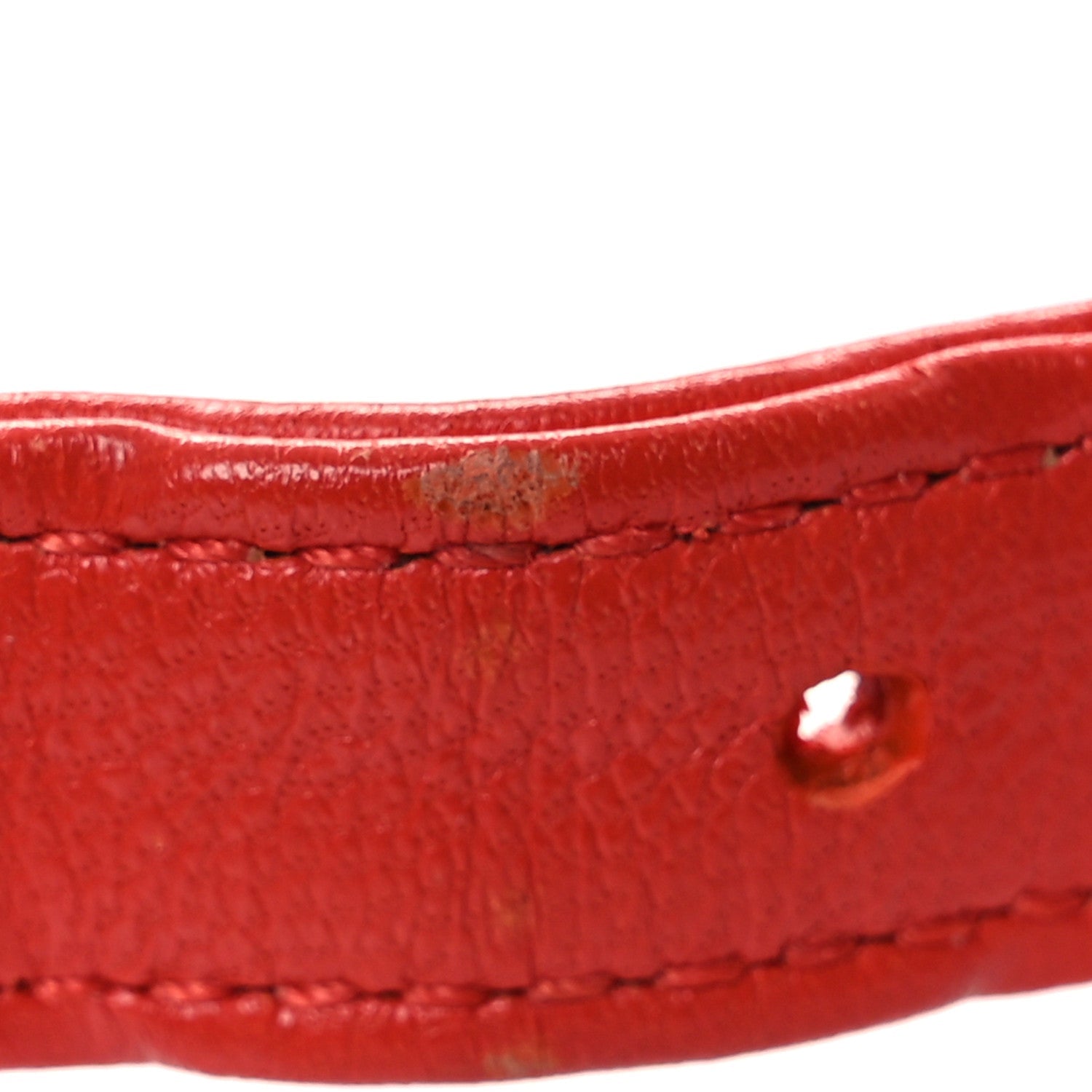 Lambskin Quilted CHNL 19 Waist Bag Red