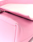 Semi Shiny Smooth Calfskin Small Downtown Shoulder Bag Candy Pink