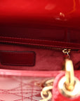 Patent Cannage Small Lady D1OR Cherry Red