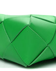 Lambskin Maxi Intrecciato Mini Cassette Camera Bag Parakeet