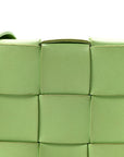 Lambskin Maxi Intrecciato Cassette Crossbody Bag Pistachio
