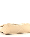 Lambskin Quilted Medium CHNL 19 Flap Beige