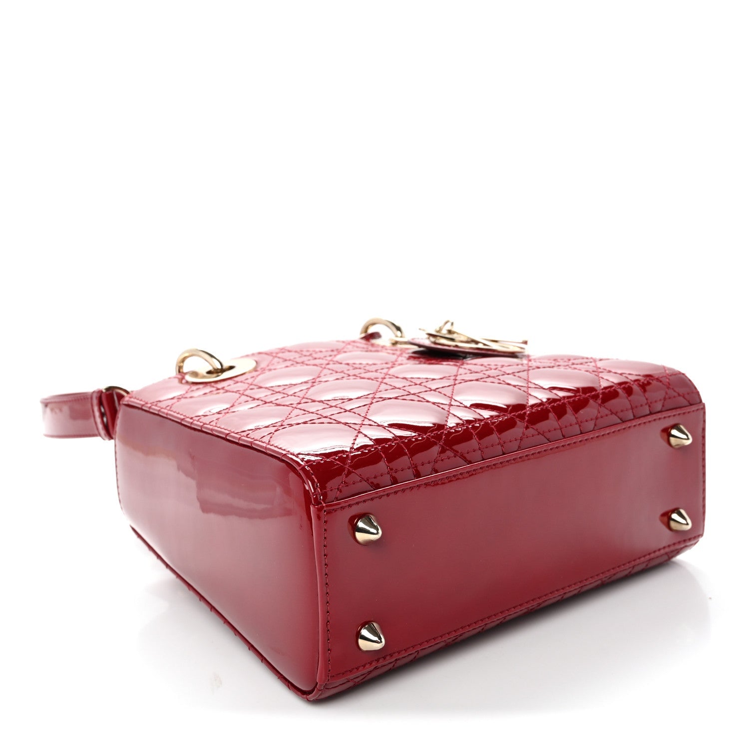 Patent Cannage Small Lady D1OR Cherry Red