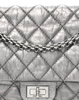 Metallic Aged Calfskin Quilted 2.55 Reissue 226 Flap Dark Silver