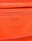 Snakeskin Medium Classic Box Flap Orange