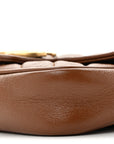 Azalea Calfskin Matelasse Diagonal Super Mini GG Marmont Shoulder Bag Cuir
