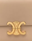 Shiny Calfskin Medium Triomphe Nude