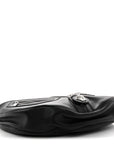 Calfskin Small Repeat Zip Hobo Black