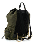 Nylon Large Rucksack Backpack  Canvas Green