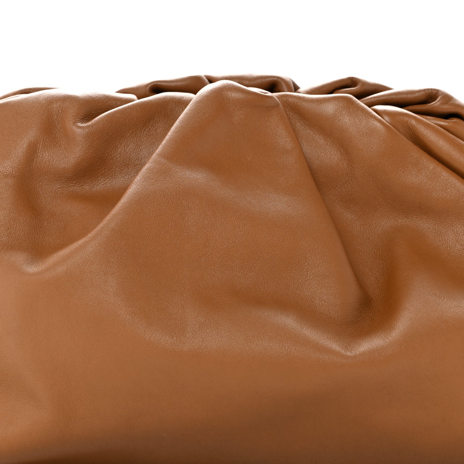 Smooth Butter Calf The Pouch Oversized Clutch Cammello