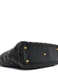 Crinkled Patent Cannage Large Lady D1OR Black