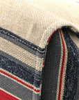 Striped Canvas Medium Deauville Tote Beige