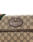 GG Supreme Monogram Neo Vintage Web Belt Bag Brown