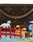 Monogram 2021 Christmas Animation Japanese Garden Mini Pochette Accessories Wisteria Pink