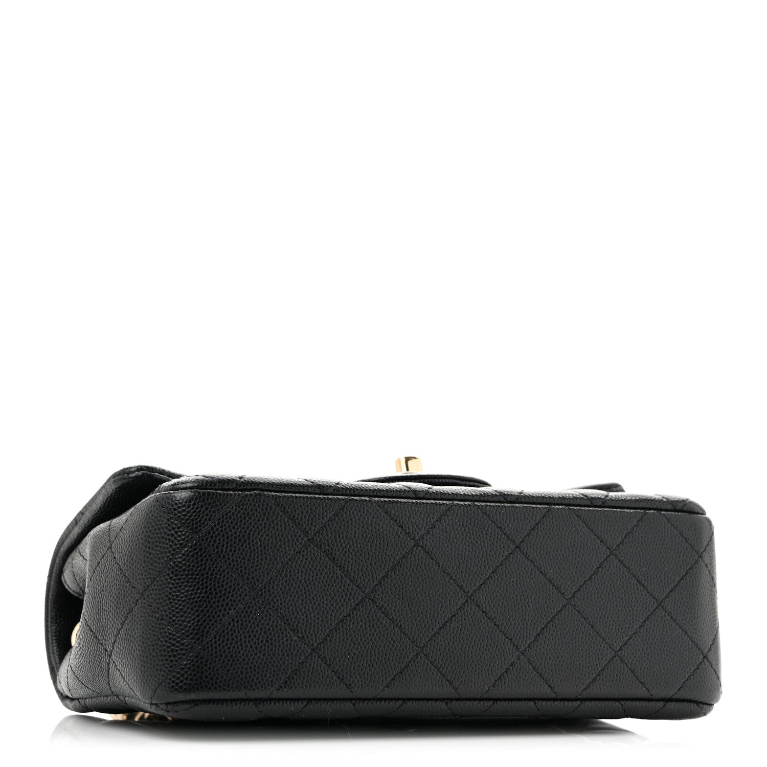 Caviar Quilted Mini Rectangular Flap Black
