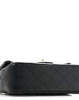 Caviar Quilted Mini Rectangular Flap Black