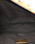 Shearling Vitello Dolce Macro FF 1974 Baguette Tobacco Black