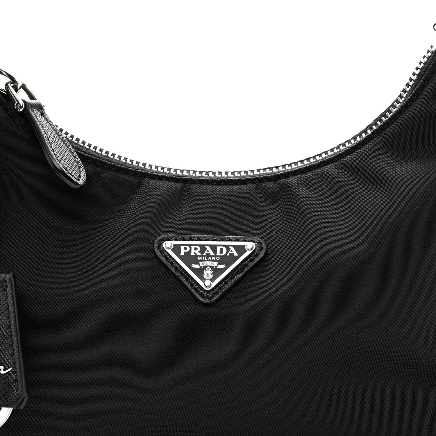 Tessuto Nylon Saffiano Mini Re-Edition 2005 Bag Black